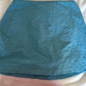 PINK glitter blue bikini cover up
